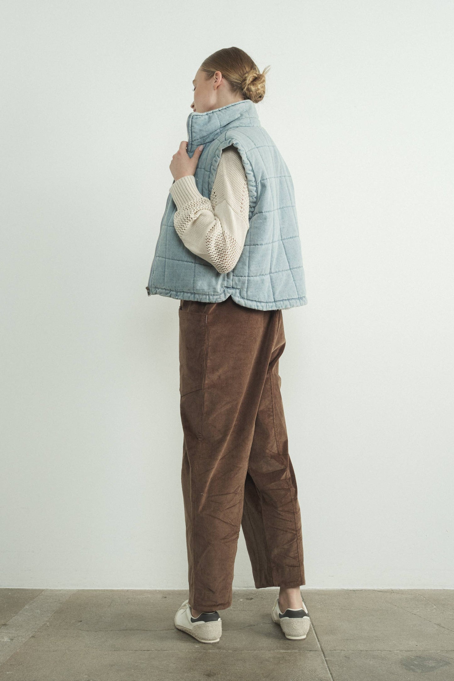 🎉SALE!!🎉 ALEXANDRA QUILTED SHERPA DENIM VEST