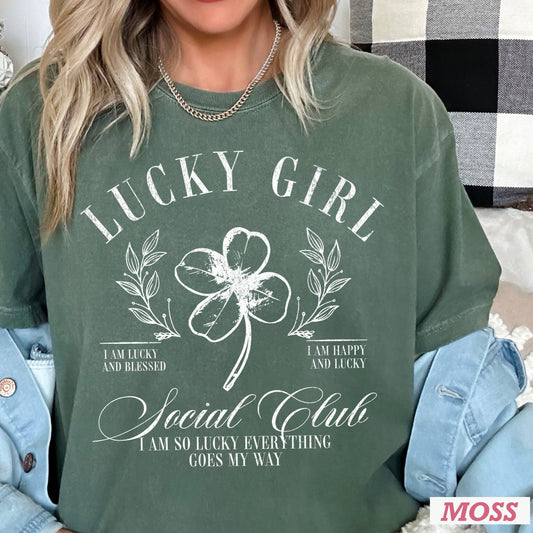 Lucky Girl St. Patrick’s Day Graphic Tee | Comfort Colors