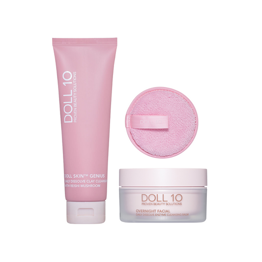 Daily Dissolve Enzyme Cleansing Balm and Clay Cleanser with Reishi Mushroom