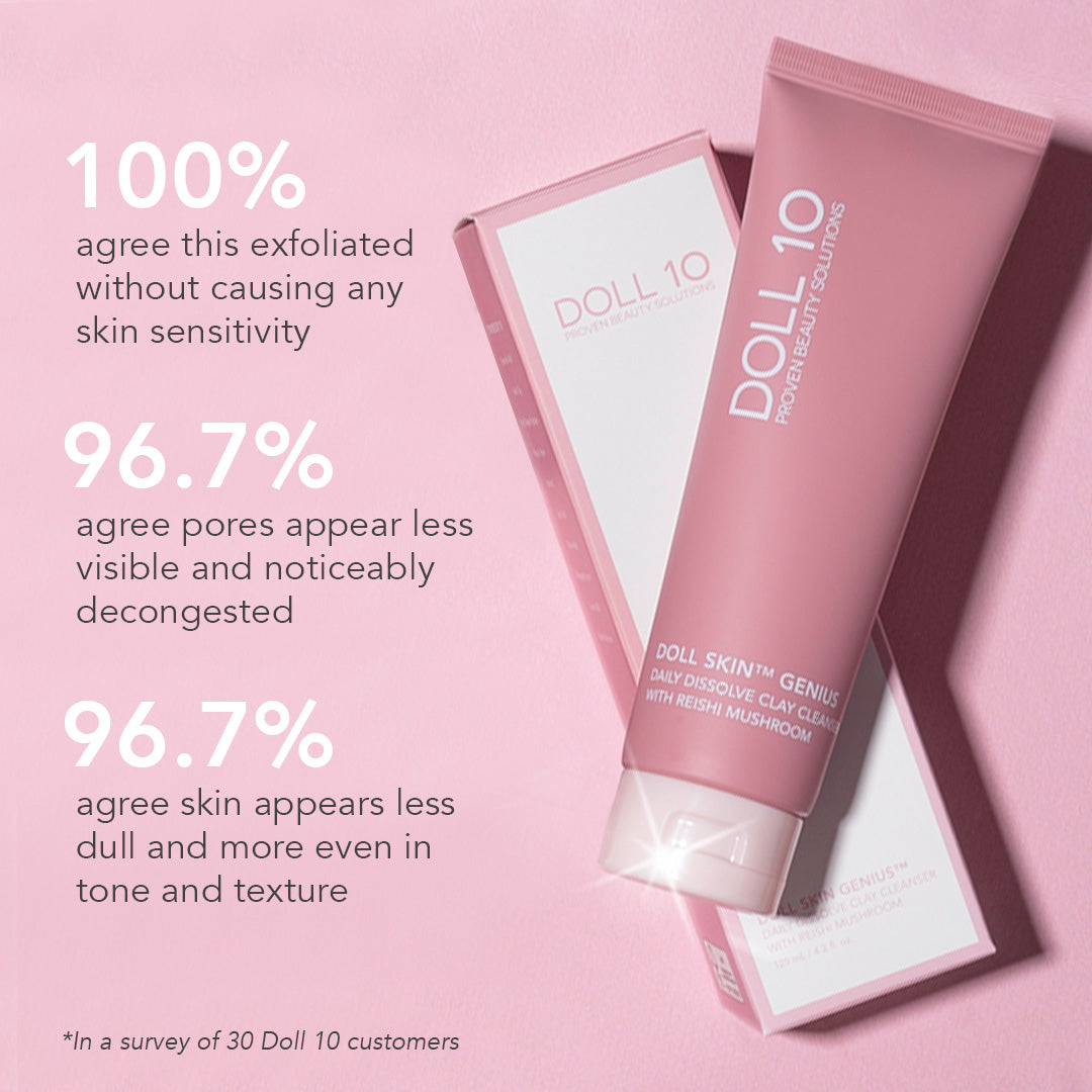 Daily Dissolve Enzyme Clay Cleanser with Reishi Mushroom with Cleansing Pad