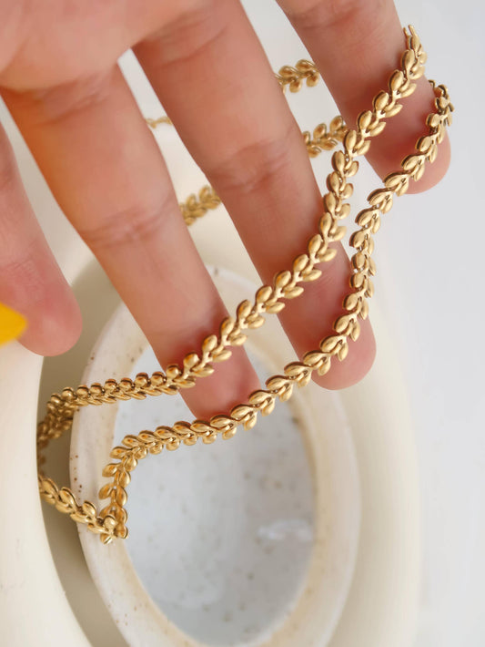 Classic Wheat Chain Necklace