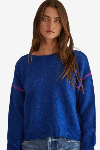 Knit Polyester Acrylic Wool Spandex Sweater
