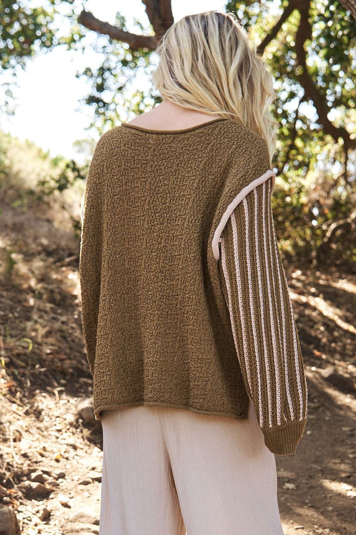 Oversize Olive Sweater