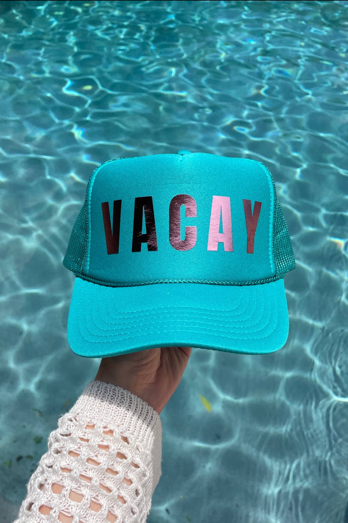 VACAY Trucker Hat | Metallic
