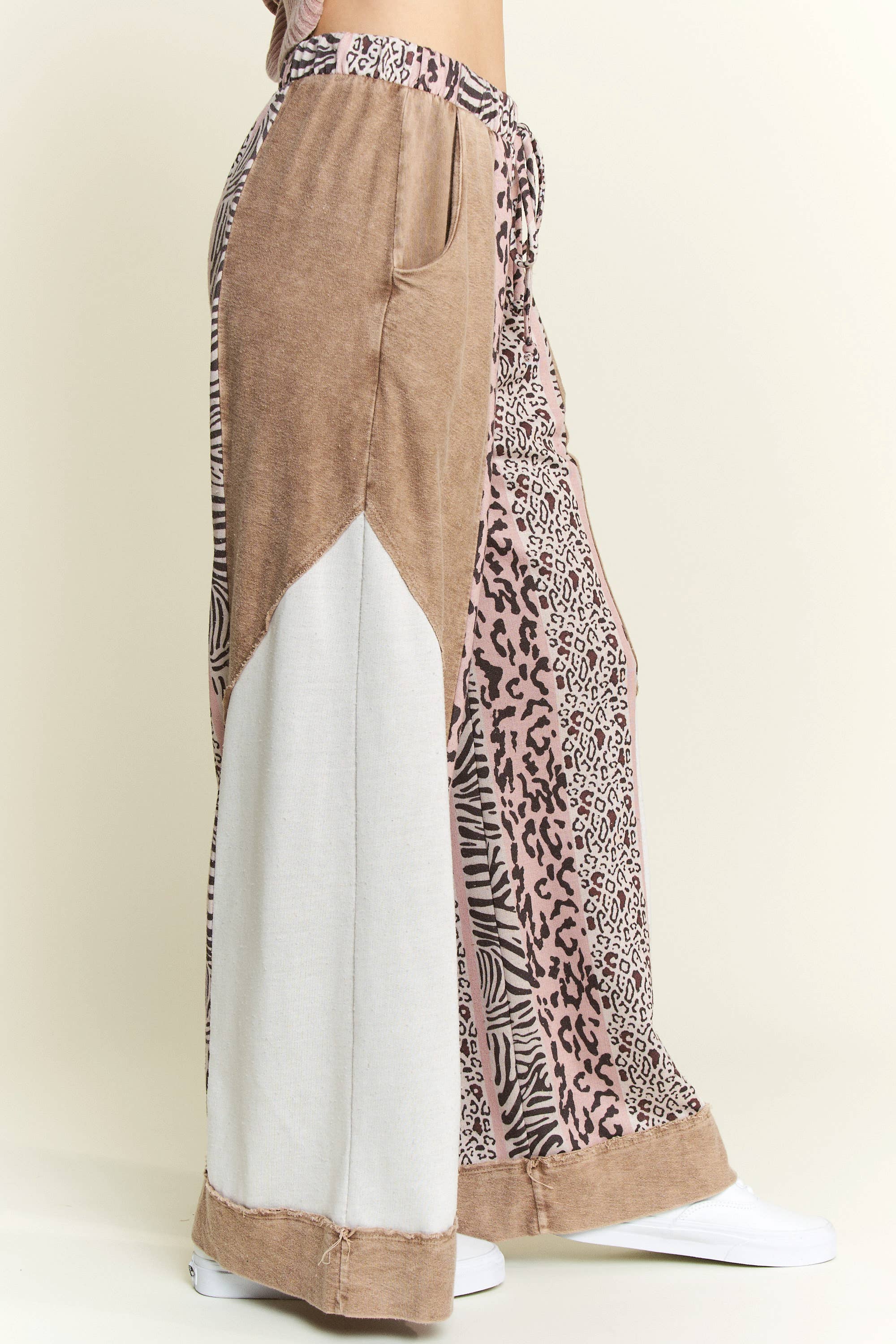 MineralWash Leopard Wide leg Lounge pants