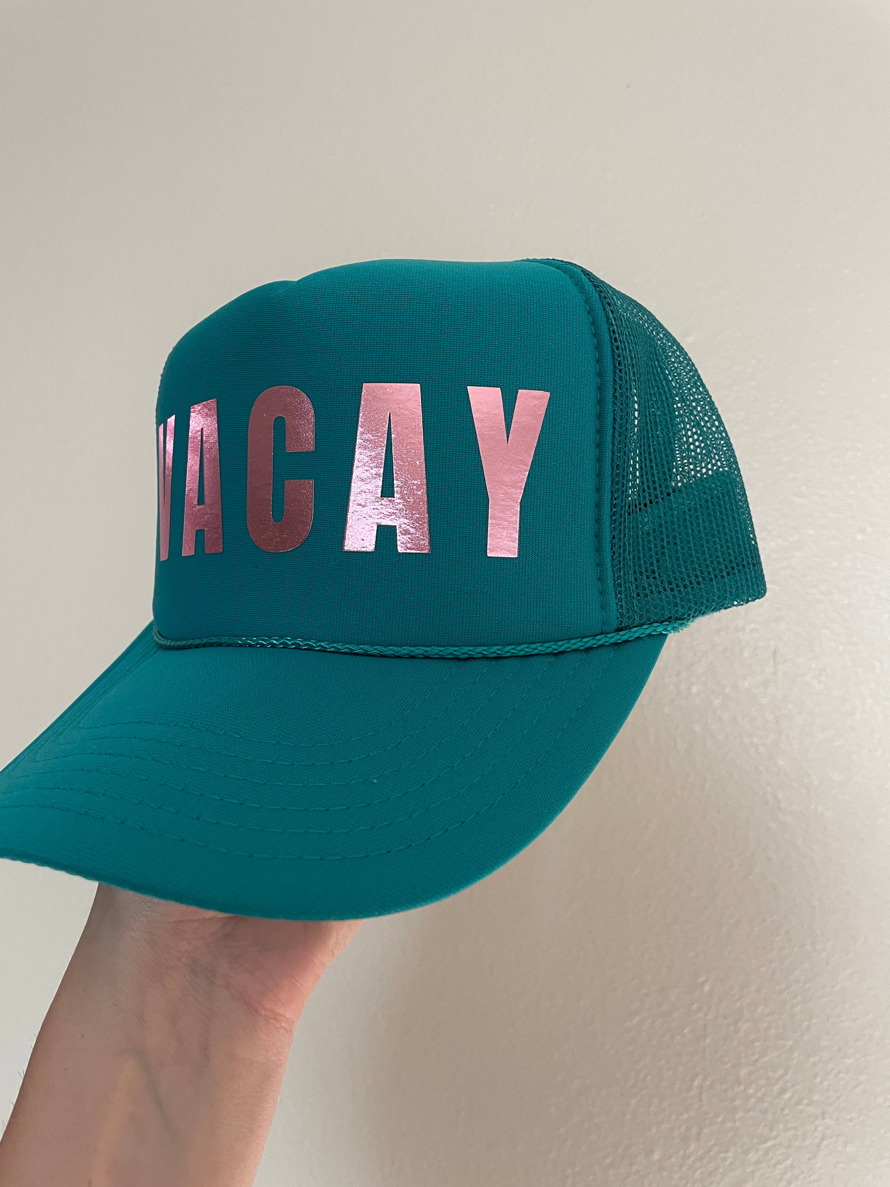 VACAY Trucker Hat | Metallic