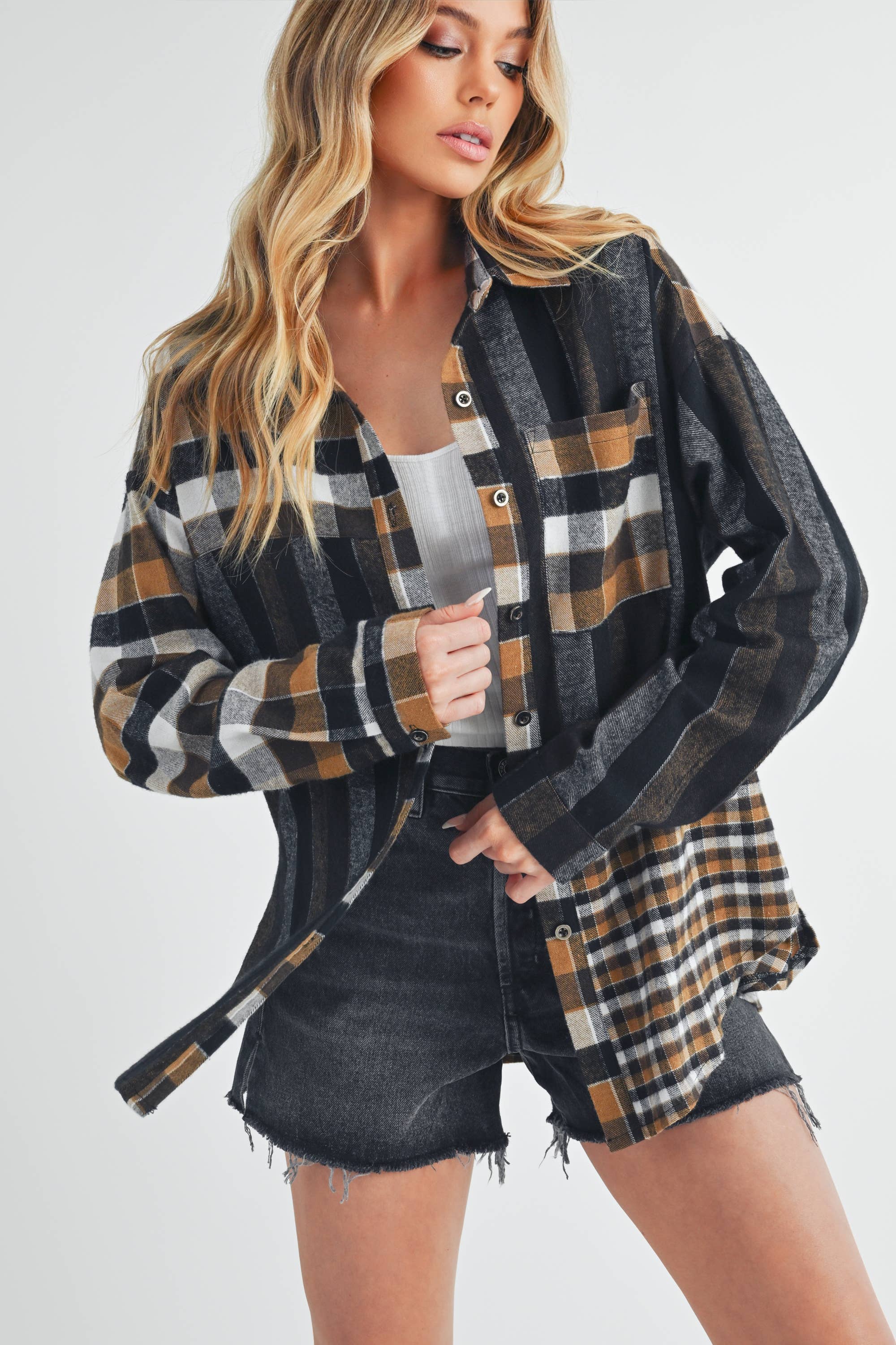 Lena Plaid Flannel Shirt