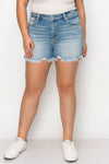 PLUS SIZE - HIGH  RISE STRETCH  SHORT