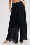 🎉SALE!!🎉ELASTIC WAIST DRAWSTRING WIDE-LEG PANTS