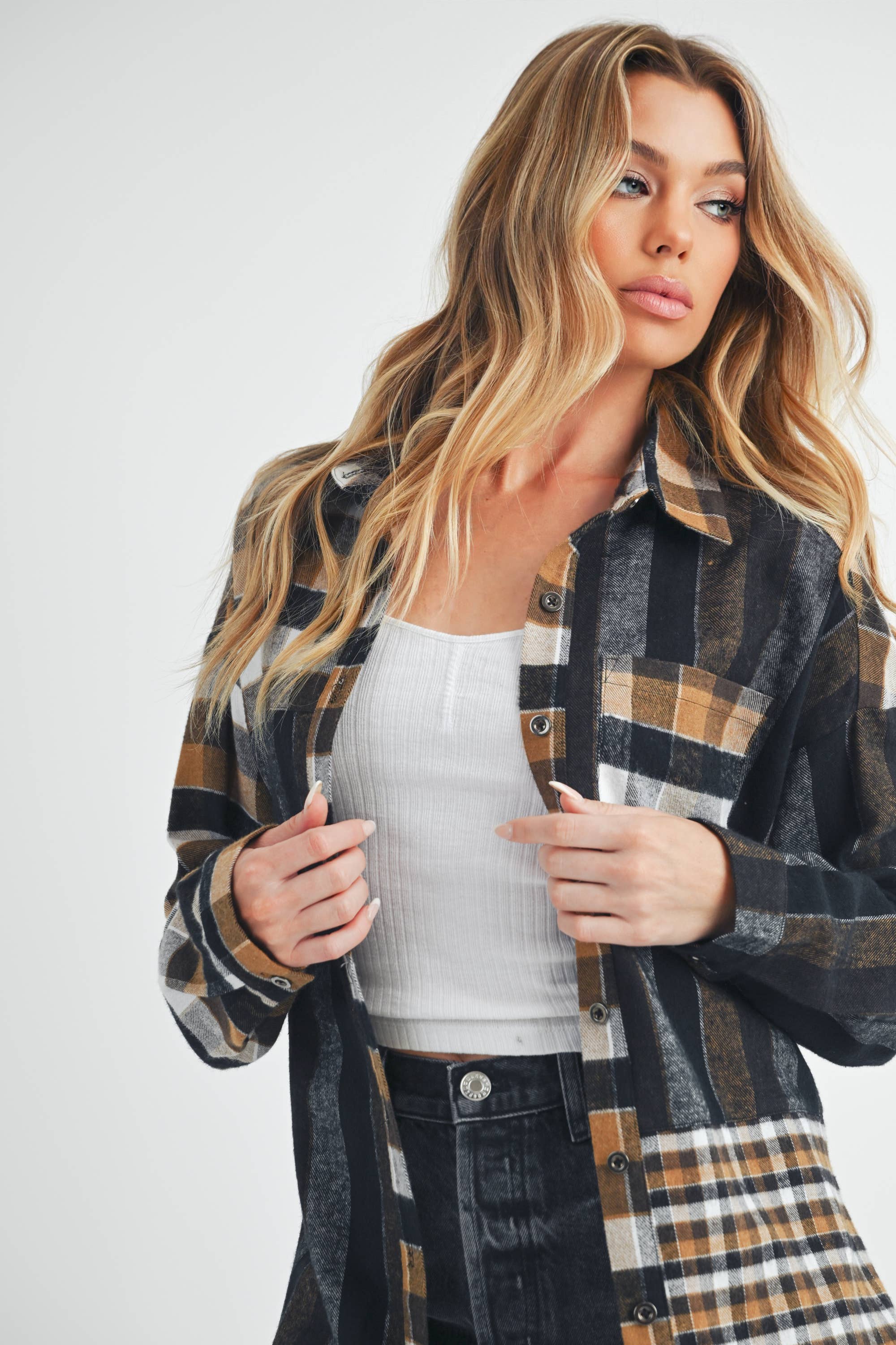 Lena Plaid Flannel Shirt