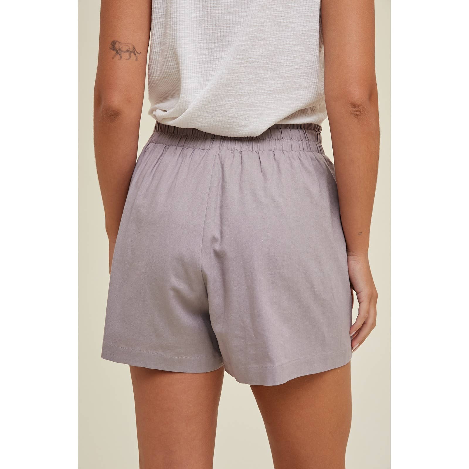 🎉SALE!!🎉 LINEN SHORTS WITH SMOCKED WAISTBAND