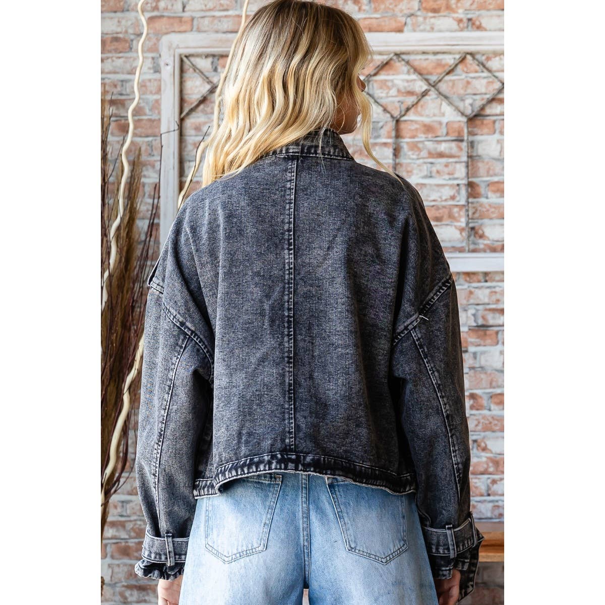 Double Pocket Denim Utility Jacket