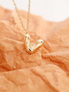 Liberty Non-Tarnish Petite V Heart Necklace