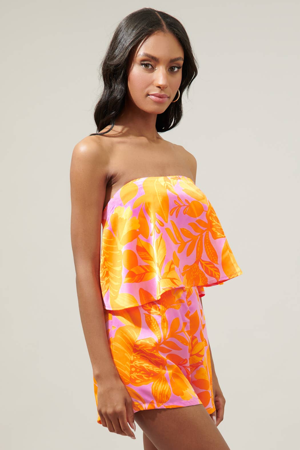 🎉SALE!!!🎉 Tropicana Strapless Romper