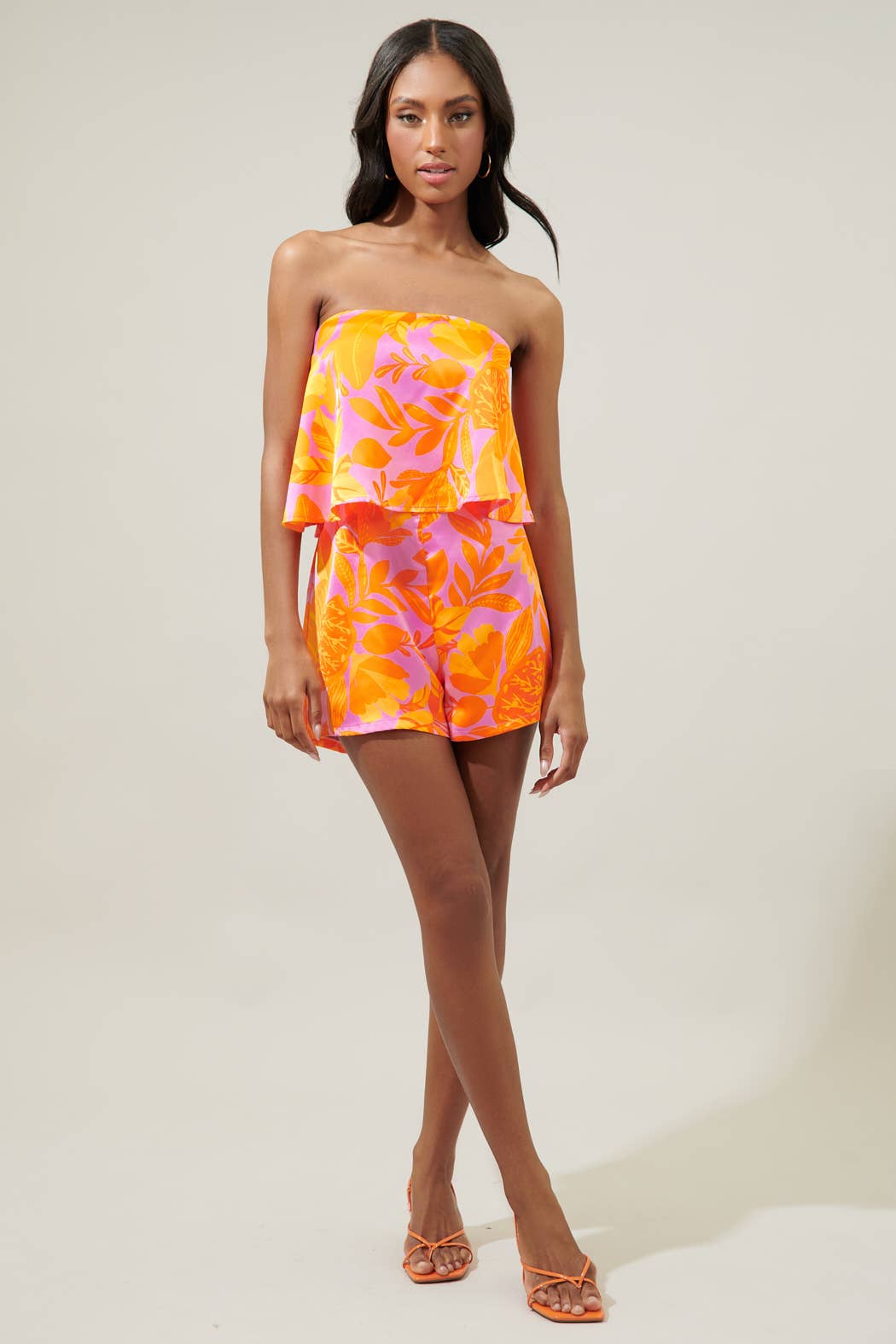 🎉SALE!!!🎉 Tropicana Strapless Romper