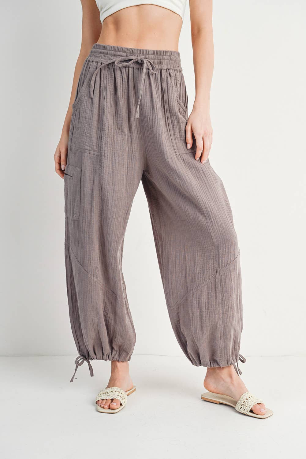 JOGGER HAREM DRAWSTRING PANTS