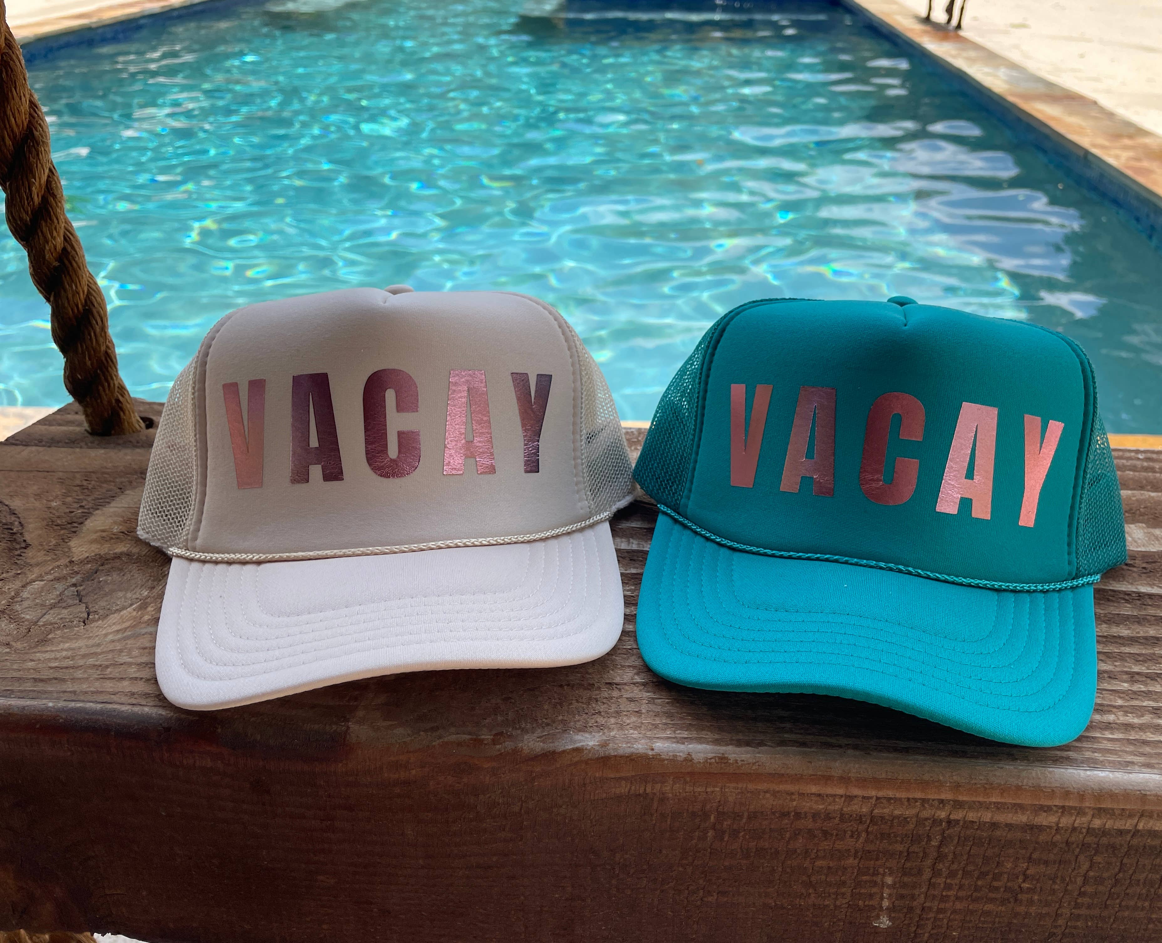 VACAY Trucker Hat | Metallic