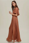 🎉SALE!!🎉 PLEATED MAXI DRESS WITH SLIT