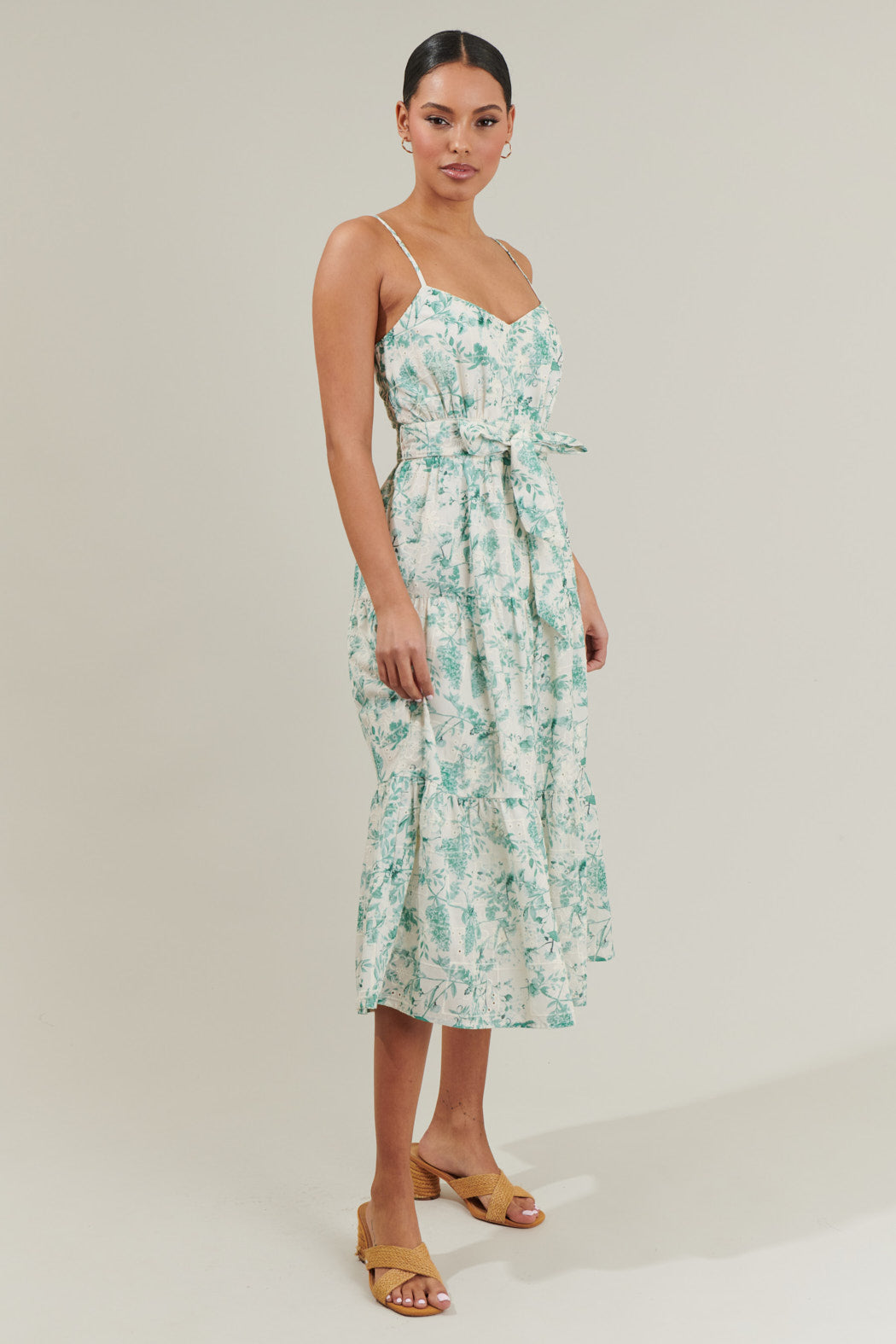 🎉SALE!!Jaya Floral Tiered Midi Dress