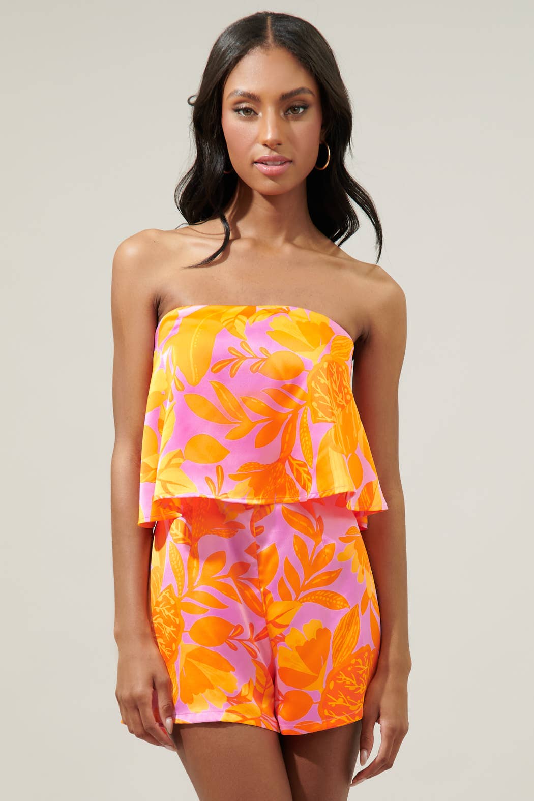 🎉SALE!!!🎉 Tropicana Strapless Romper