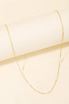 Dainty Chain Bead Charm Necklace