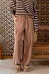 HIGH WAIST DRAWSTRING CARGO PANTS