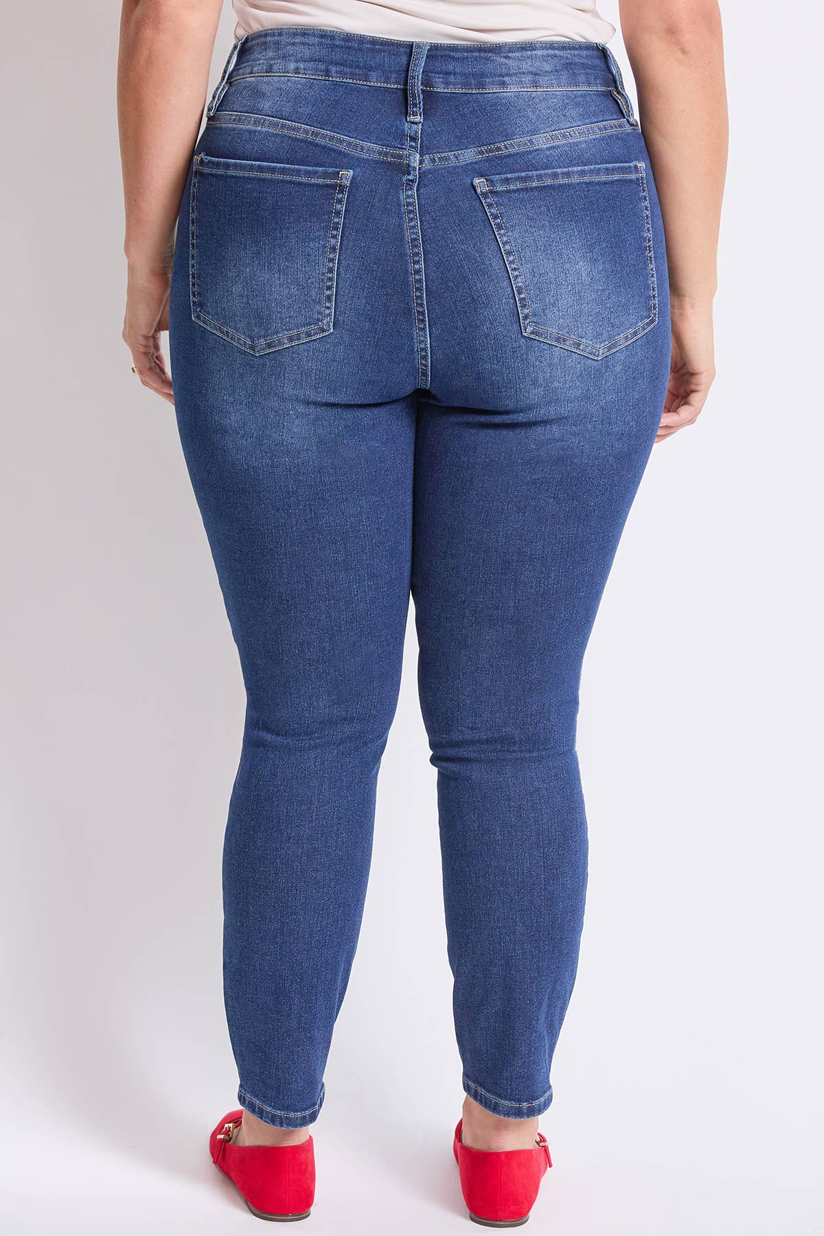 Plus High Rise Basic 5 Pocket Skinny Jeans