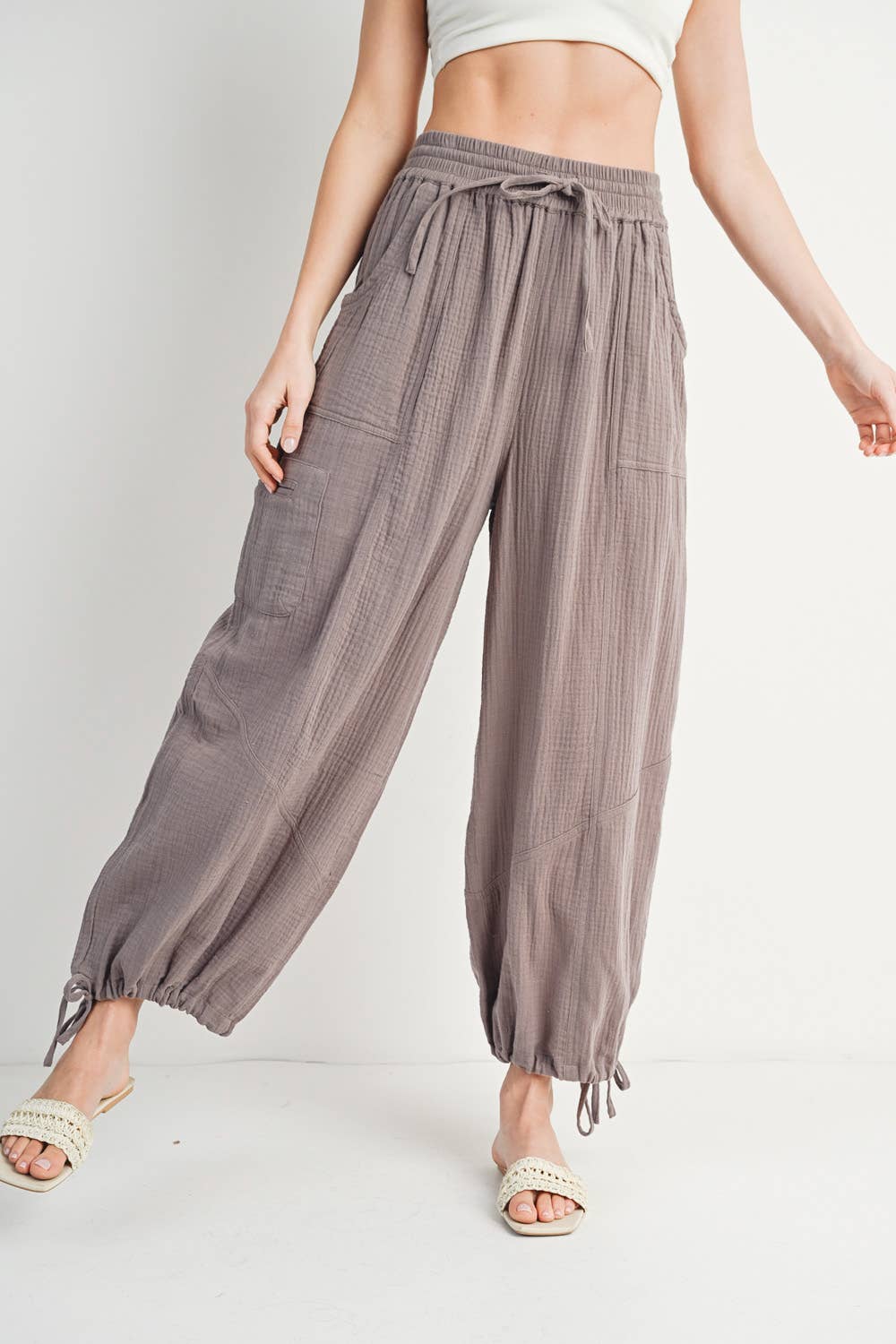 JOGGER HAREM DRAWSTRING PANTS