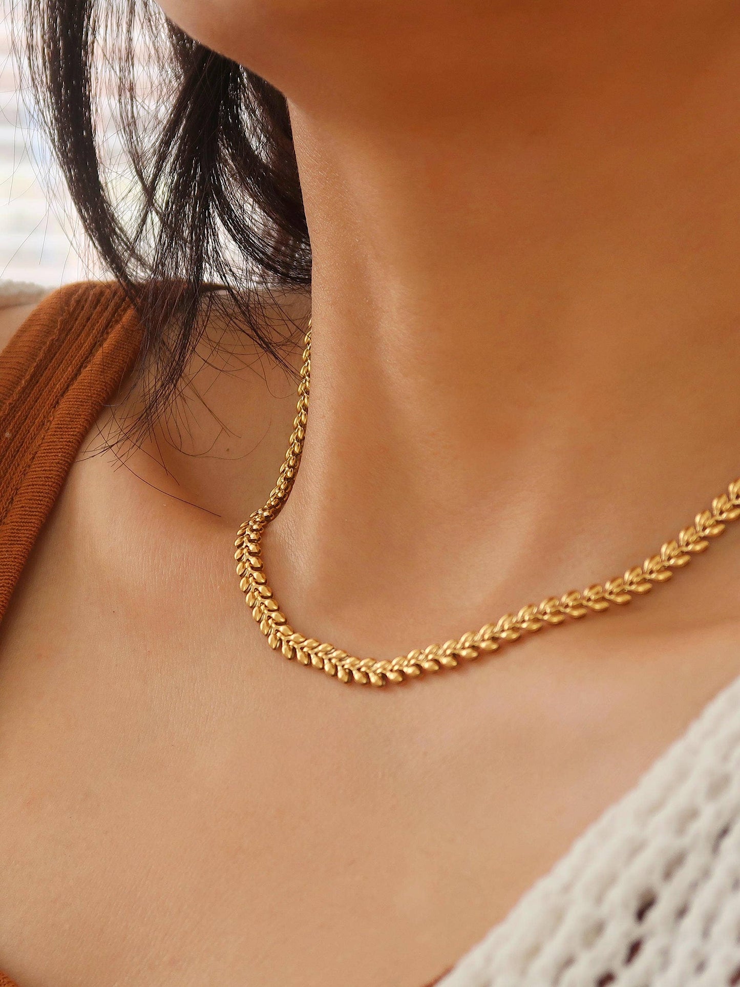 Classic Wheat Chain Necklace
