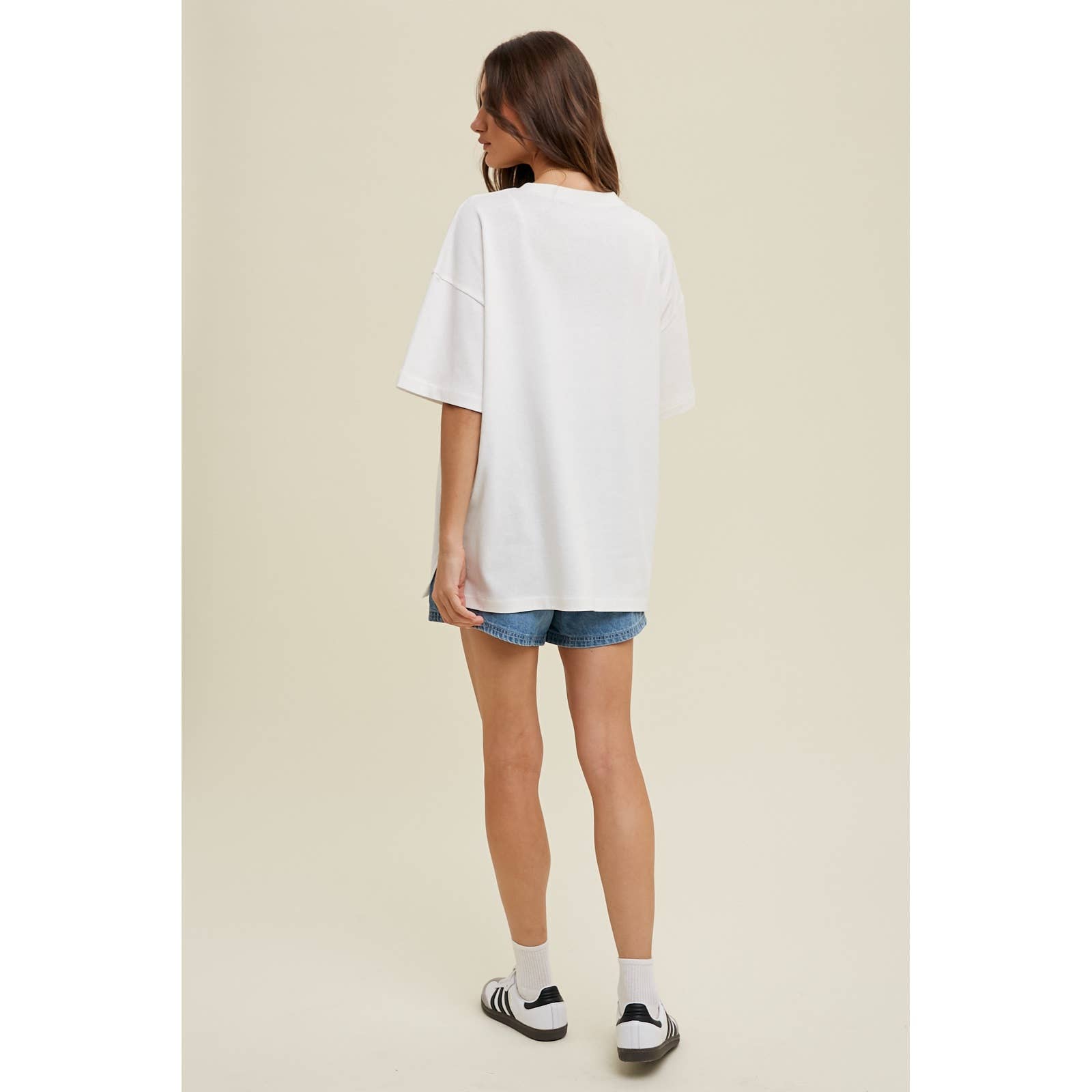 🎉SALE!!🎉 OVERSIZED BOYFRIEND COTTON TEE WITH POCKET