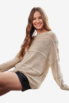 PLUS SIZE LOOSE FIT SWEATER