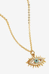 Pave Evil Eye Pendant Necklace