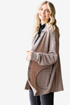 PLUS SIZE Solid Knit Shacket.